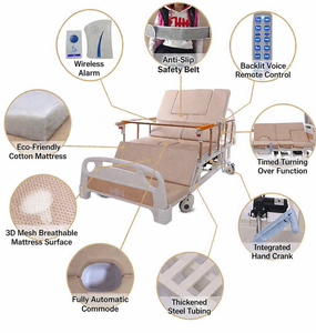 เตียงพยาบาลไฟฟ้าอเนกประสงค์สำหรับใช้ในบ้านและโรงพยาบาล พร้อมกระโถนเหล็กหนาพิเศษสำหรับการดูแลผู้สูงอายุ - Product Image 4