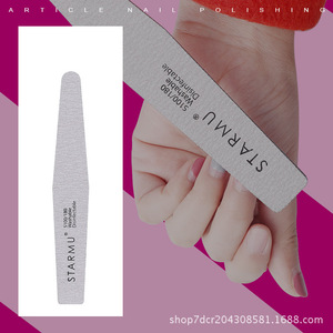 Lima de uñas Starmu, herramienta profesional para decoración de uñas con forma de diamante, grano 100/180 - Product Image 2