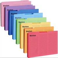 Carpeta de notas de colores vibrantes con encuadernación de hojas sueltas y bolsa con cremallera - Organiza con estilo - Carpeta para efectivo