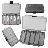 Boîte de rangement pour matériel de pêche Palmer en plastique transparente, boîte de rangement pour leurres de pêche, boîtes de rangement avec séparateurs