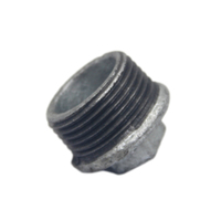 Bouchons de raccord de tuyau en fonte malléable perlé de BS \ NPT \ filetage DIN en taille 1 \ 2 pour les matériaux de bricolage et l'approvisionnement en gaz