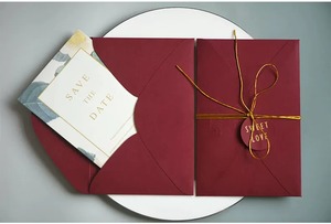 Enveloppes de style occidental avec estampage à chaud doré, invitations de mariage créatives, enveloppes personnalisées de style européen en papier - Product Image 6
