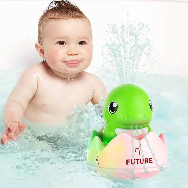 Giocattoli da bagno dinosauro giocattoli da bagno automatico acqua nebulizzata luce vasca da bagno bagno piscina per bambini regalo per bambini