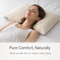 Oreiller de soutien cervical en coton biologique naturel, hybride latex et kapok, certifié Oeko-Tex, moderne, pour un sommeil profond toute saison, directement de l'usine
