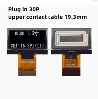 Pantalla LCD OLED con Interfaz SPI IIC de 1.3 Pulgadas, 30 Pines, 16 Pines, 128X64, Controlador SH1106