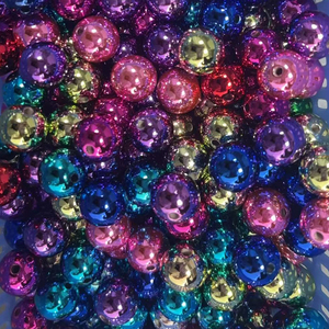 Reviright 16mm 200pcs Mixed Colors Round Handcrafted Colored Acrylic <b>Beads</b> for Making Pen <b>Bead</b> Jewelry - Product Image 5