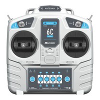 MicroZone MC6C Mini V2 2.4G 6CH Contrôleur émetteur avec système radio récepteur pour avion RC, drone, multirotor, hélicoptère, bateau