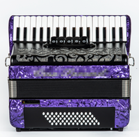 OEM Professional 34/37/41 Keys 60/80/96/120 Bass Accordion Instrument YD08 Celluloid Accordion with Metal Cover Plate