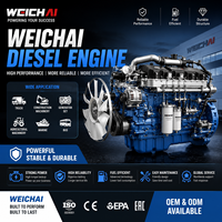New Weichai WD615 WP10 WP12 WP10.380E32 380HP Water-cooled 6-cylinder Diesel Engine Assembly for Shaanxi Truck Machinery
