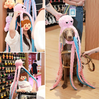 Jouets pour chiens en peluche interactifs et sonores en forme de pieuvre mignonne, 1m de long, pour le divertissement, le soulagement du stress et l'occupation des chiens - Vente en gros