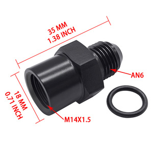 Adaptador de Manguera de Aleación de Aluminio AN6 a M16X1.5, Conexión Reductora para Sistema de Combustible de Automóvil - Product Image 2