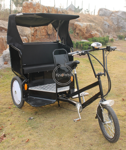 Bicicleta de Tres Ruedas, Triciclo de Carga Popular con Pedales, Taxi, Bicicleta con Asistencia de Pedaleo, <span class=keywords><strong>Rickshaw</strong></span>, <span class=keywords><strong>Pedicab</strong></span> en Venta - Product Image 4