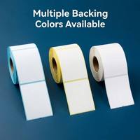 Étiquettes thermiques directes personnalisées 50x70 100x150 vierges ou imprimées, autocollantes, en papier blanc, pour codes-barres, rouleau d'étiquettes pour balance 58mm
