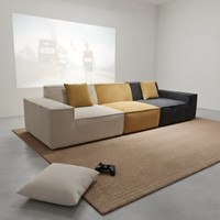 Luxuriöses Ecksofa in L-Form – Modernes Sektional-Stoffsofa-Set für Wohnzimmer und Hotels – Hochwertige Möbel