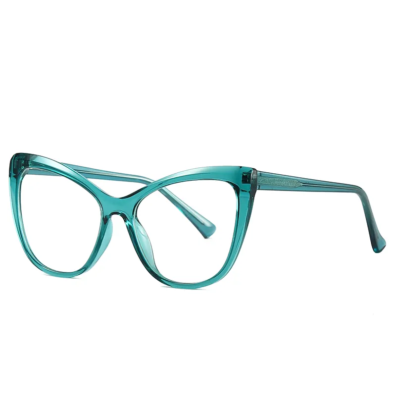 MORESE 2027 Custom Trendy Cat Eye Blue Light Blocking Women Wine Spectacle Eyeglasses Frames Optical Glasses
