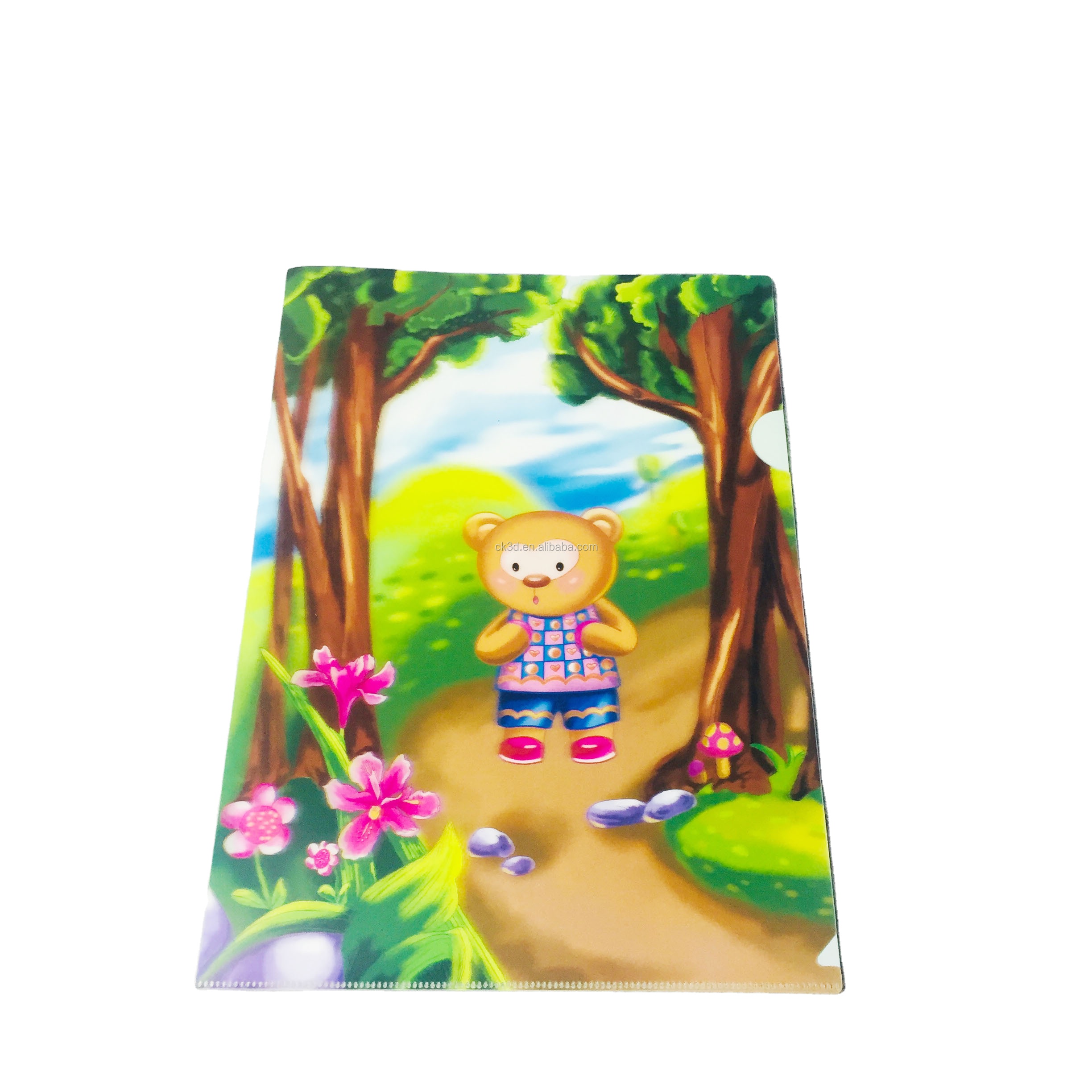 Заводская классификация печати на заказ L-образная папка для файлов Размер A4 PP пластиковая прозрачная