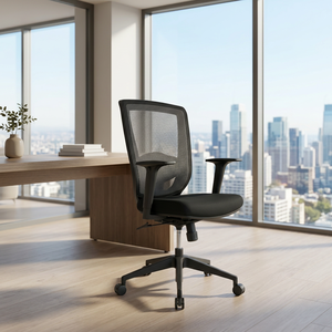 Silla Ejecutiva Moderna Giratoria, Ajustable en Altura, con Malla Transpirable, Soporte Lumbar y Mecanismo de Inclinación para Oficinas Comerciales - Product Image 2