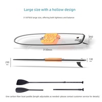 Planche à pagaie transparente Yak Outdoors PC, nouvelle planche à pagaie pour activités de plein air, rafting, haute transparence, polycarbonate, technologie Drop Stitch