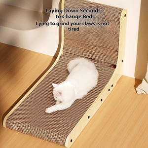 Griffoir pour chien de haute qualité tout-en-un, grand arbre épaissi en forme de L, jouet de jeu et de sommeil, résistant à l'usure, écologique, 70 cm - Product Image 3