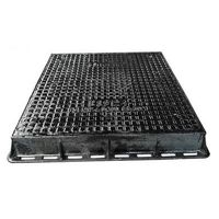 Couvercle de manhole rond en fonte nodulaire ductile noire, taille personnalisée, durable, antirouille, antivol, marque Jingdong, pour drainage routier