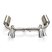 Kit d'échappement Axleback SS304 à 200 cellules à haut débit avec catalyseur pour Porsche 996.2 2002-2005 3.6L Flat-6, son profond, kit de performance