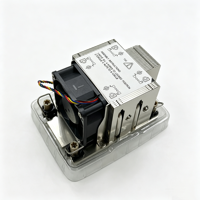 Refroidisseur de processeur haute performance 270W avec 4 caloducs en cuivre LGA4189 M83, base en cuivre 2U, ailettes en aluminium, personnalisable OEM ODM, MOQ 1 pièce