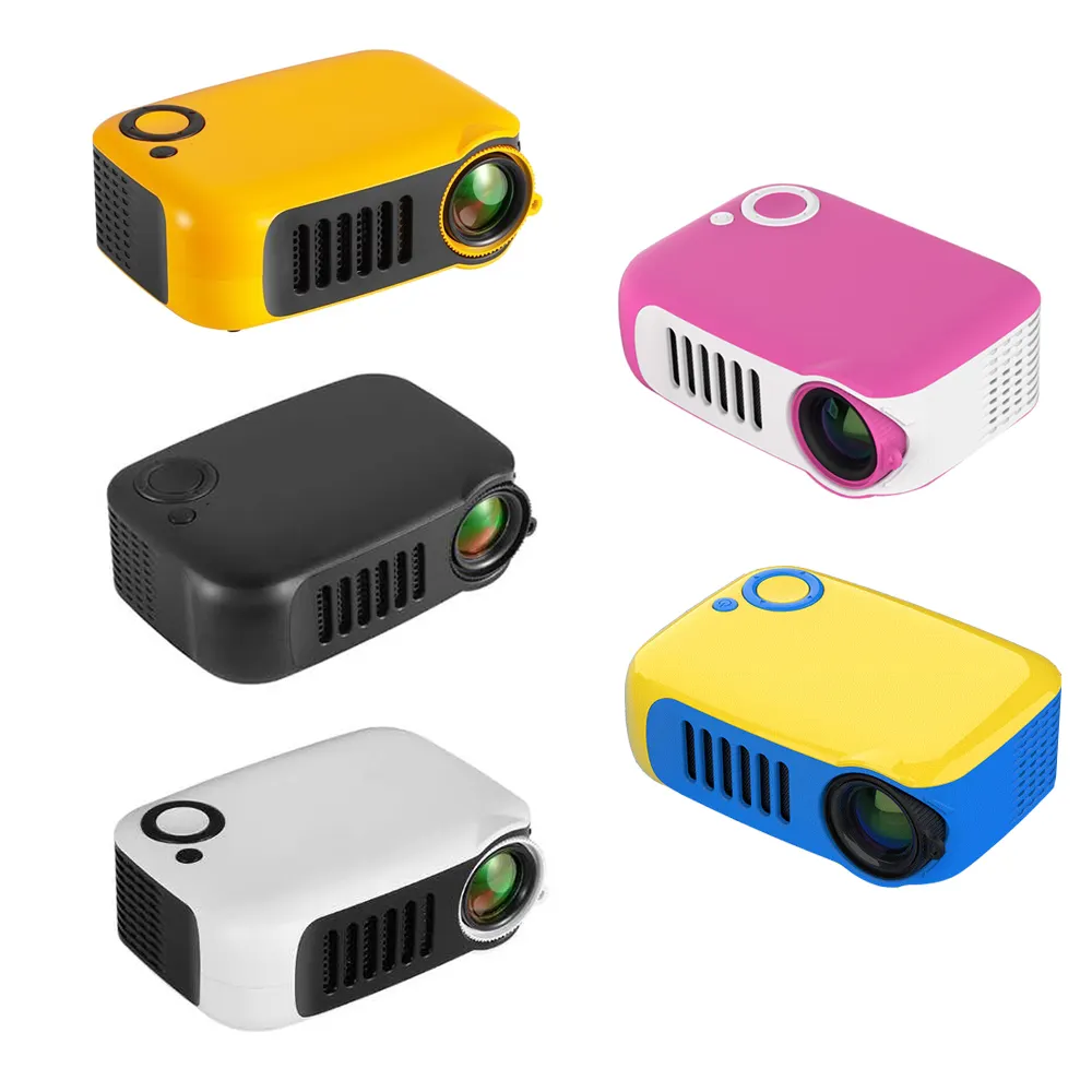 2020 new product free tripod Portable kids movie projectors 1000 lumens 1080P HD Multimedia smart Mini LED Projector