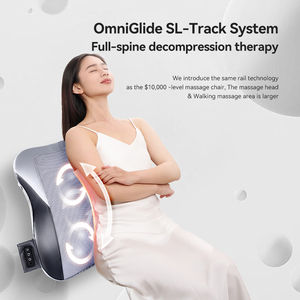 Cojín de Masaje 3D <span class=keywords><strong>Shiatsu</strong></span> de Cuero PU para Cuello, Cintura, Espalda y Columna Cervical con Calor, Control de Tiempo Eléctrico y Masajeador Corporal - Product Image 2