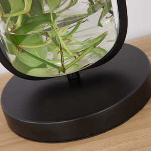Moderne Nordische Design LED-Tischlampen Elegante Schlafzimmer Nachttischlampe Mit Glasschirm und Pflanzen Innenbeleuchtung Schreibtischlampe - Product Image 4