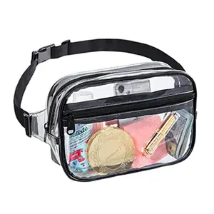 Clear Sling Bags Lightweight Chest Packs Waterproof Fanny Packs For Women Outdoor Travel Beach Swimming PVC waist bag
