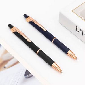 Metal Ballpoint <b>Pens</b> Write Smoothly Light Luxury Business Signature Metal <b>Pen</b> Black and <b>Pens</b> with Custom logo Promotional - Product Image 3