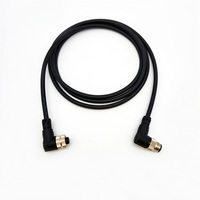 Connecteur blindé M12 3-8 broches amélioré, mâle-femelle, droit ou coudé, IP67, faisceau de câbles personnalisé pour système de capteur de puissance CAN Bus