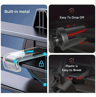 Support de téléphone pour voiture, fixation sur grille d'aération, support de téléphone portable, support GPS pour appareils mobiles de 4,7 à 6,7 pouces