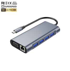 Precio de Mayoreo Hub USB-C 11 en <span class=keywords><strong>1</strong></span> con Carga Rápida, HDMI 4K, VGA, USB 3.0 x4, RJ45 100M, SD, TF, Audio 3.5mm - Product Image 6