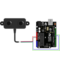 Sensor Jarak Ultrasonik Tahan Air Standar A02YYUW dengan Akurasi 1cm 3.3-5V UART IP67 (Rentang 3~450cm)