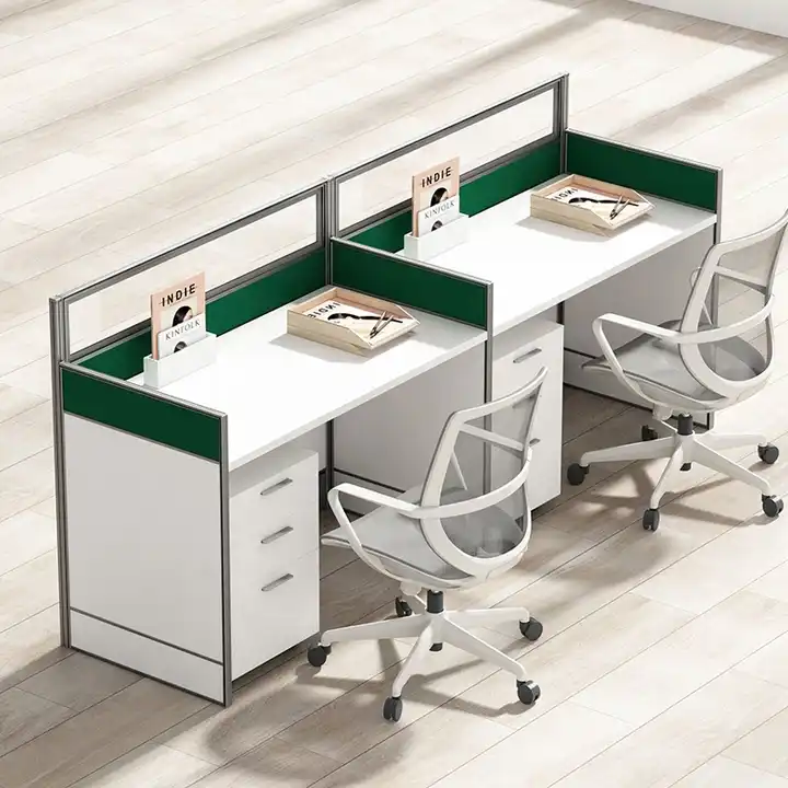 scrivania in legno 2 sedile modulare scrivania ufficio in legno mobili  ufficio divisorio di forma lunga workstation scrivania