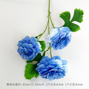 Flores Artificiales de Peonía Koi de 65 cm de Altura, Simulación de Seda, Decoraciones para Bodas - Product Image 6