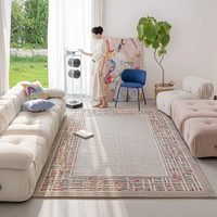 Handgefertigter NZ-Woll-Bambus-Seide-Teppich Farbenfroher Moderner Luxus-Handgetufteter Teppich für Wohnzimmer & Schlafzimmer