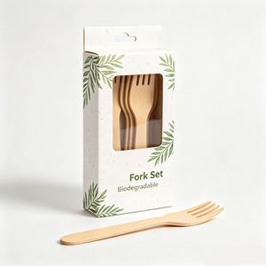 Caja de embalaje de papel para cubiertos con impresión personalizada al por mayor para tenedores de cena - Product Image 4