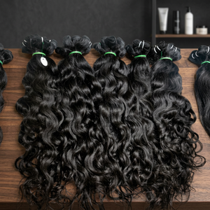 Extensiones de Cabello Humano Remy Rizado Natural, Cabello Humano Real, Suave, Voluminoso y de Aspecto Natural - Product Image 3
