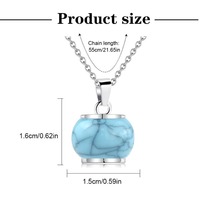 Oferta Especial: Collar con Colgante de Urna para Mascotas de Acero Inoxidable, Liso y con Diseño de Grietas, para Conmemorar Gatos y Perros Queridos, con Patrones Decorativos