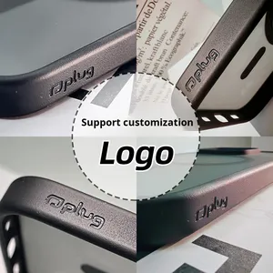 สมาร์ทกระดุมแม่เหล็กสีดำด้าน16E TPU + PC ฝาครอบโทรศัพท์กันกระแทกสำหรับ16 <span class=keywords><strong>PRO</strong></span> <span class=keywords><strong>MAX</strong></span> โปร่งใสสีดำแบบทูอินวัน - Product Image 3