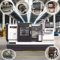 Tour CNC multifonctionnel CK6150 à broche unique, horizontal, à banc plat, 2 axes, pour systèmes de contrôle GSK, numérique, moyenne capacité, haute performance