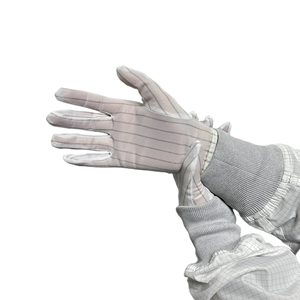 Guantes Antiestáticos <span class=keywords><strong>ESD</strong></span> para Coser, Sin Pelusas, de Poliéster, para Cuarto Limpio, para Línea de Ensamblaje, en Existencia - Product Image 3
