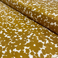 Tissu en coton imprimé 100% biologique, petites fleurs, impressions colorées et claires, pour robe