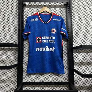 Maillot de football Cruz Azul version fan style thaïlandais Bellinghams Fernandes Zidane décontracté rétro pour hommes - Product Image 5