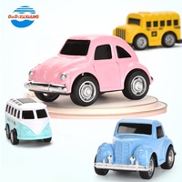 Dessin animé enfants Mini Voiture 1:64 Modèle Garçon Fille Jouet Reculer Voiture Bébé Jouet Voiture de Jouet En Alliage