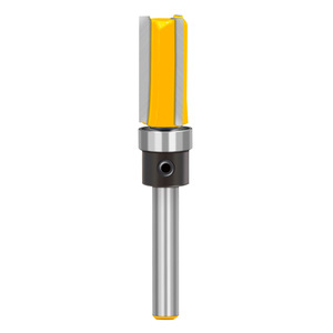 Straight Cut Carbide Tipped Router Bit 1/4 In Round Shank For Woodworking - Product Image 2
