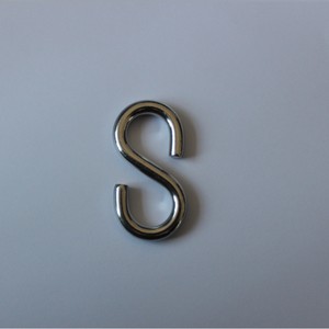 Stainless Steel <b>S</b> <b>Hooks</b> Round Shape Wall Mount Coat And Cap <b>Hook</b> For Behind Doors Or Walls H12001 - Product Image 2