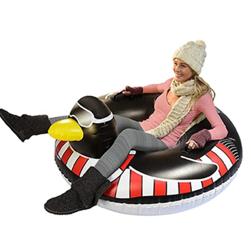 Сверхмощный Толстый ПВХ надувной пингвин зимние трубы прочный пластик безопасности выдувания конечной сани toboggan